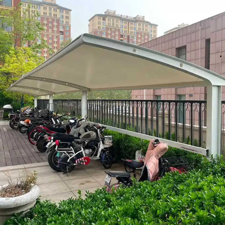 巴楚县膜结构电动车棚